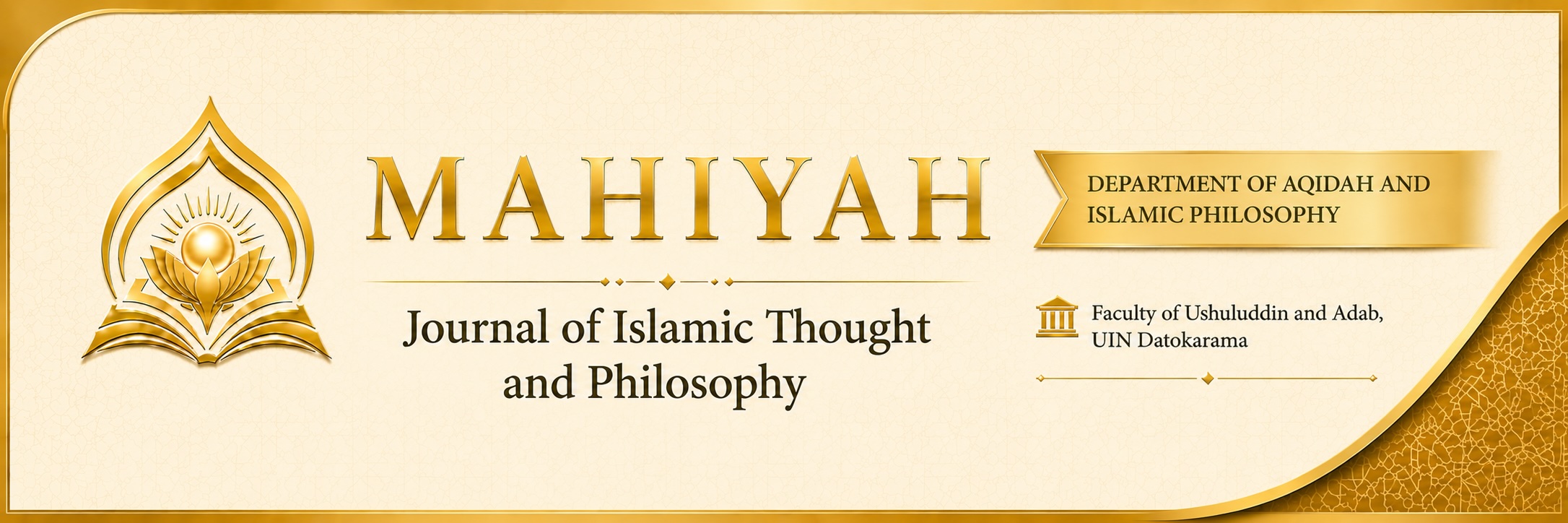 Mahiyah: Journal of Islamic Thought and Philosophy